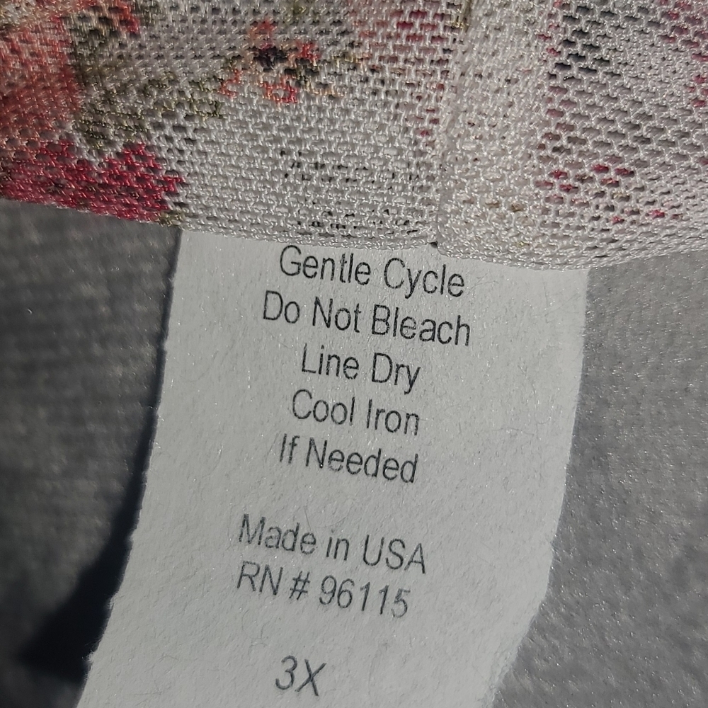 PLUS, Kimono Cover Up FEMININE Vintage look. NEW. LONG.  3XL shabby chic - Picture 8 of 8